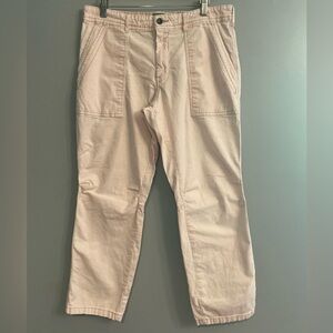 Anthropologie Women’s Linen Cotton Wanderer Outdoor Camping Lagenlook Pink Pants